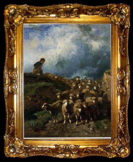 framed  unknow artist Sheep 186, ta009-2